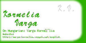 kornelia varga business card